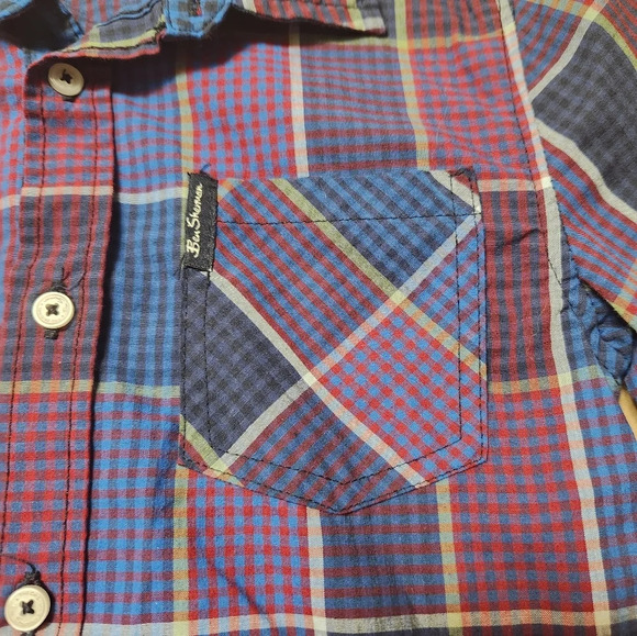 Boys Ben Sherman‎ plaid button down shirt size 6 - Picture 6 of 8